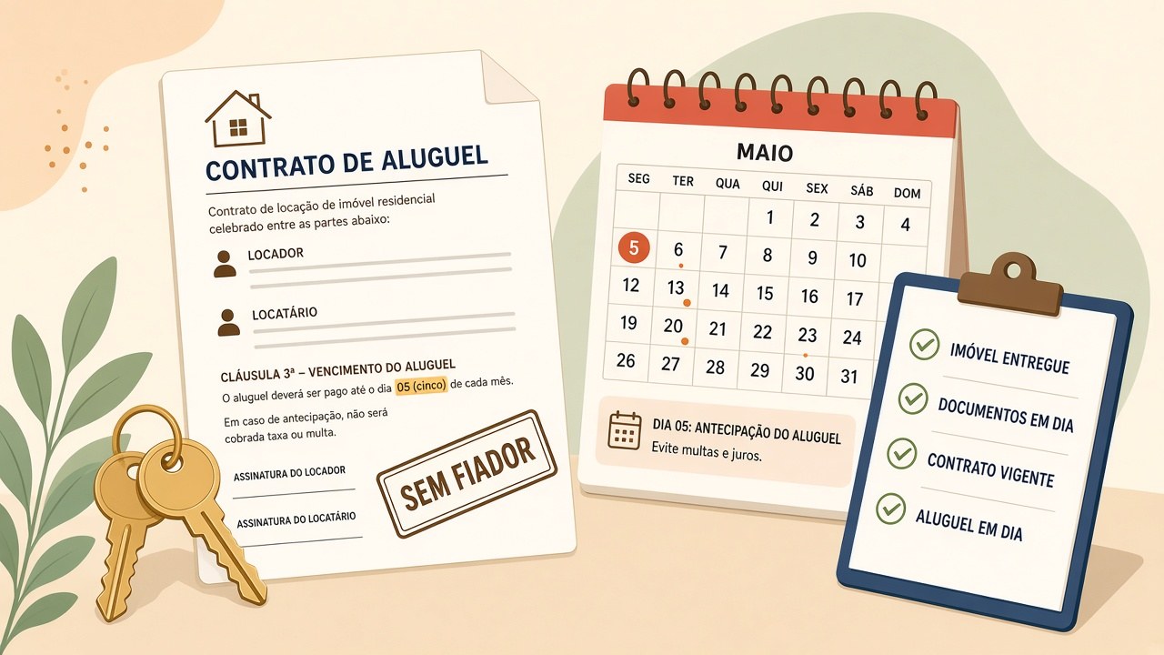 Aluguel sem garantia no contrato: o que o art. 42 da Lei 8.245 muda no vencimento
