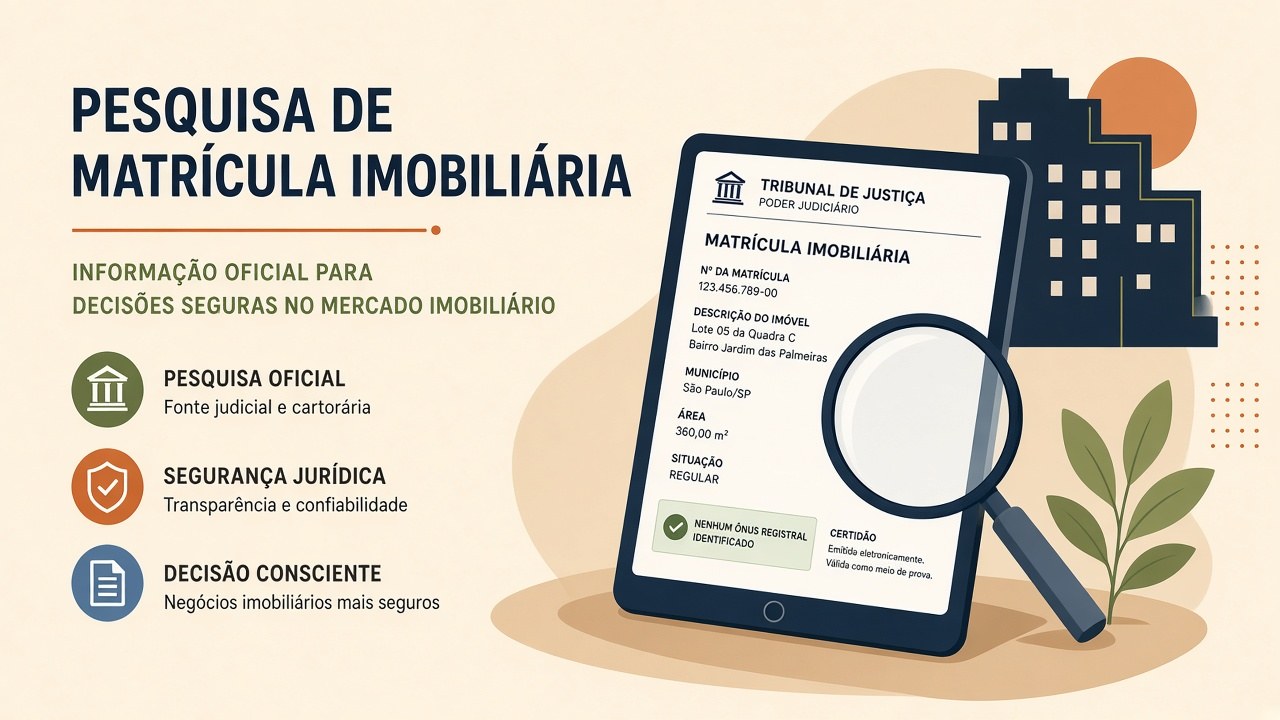 Antes de comprar: o que o SREI do CNJ oferece (certidão, matrícula e pesquisa de bens)