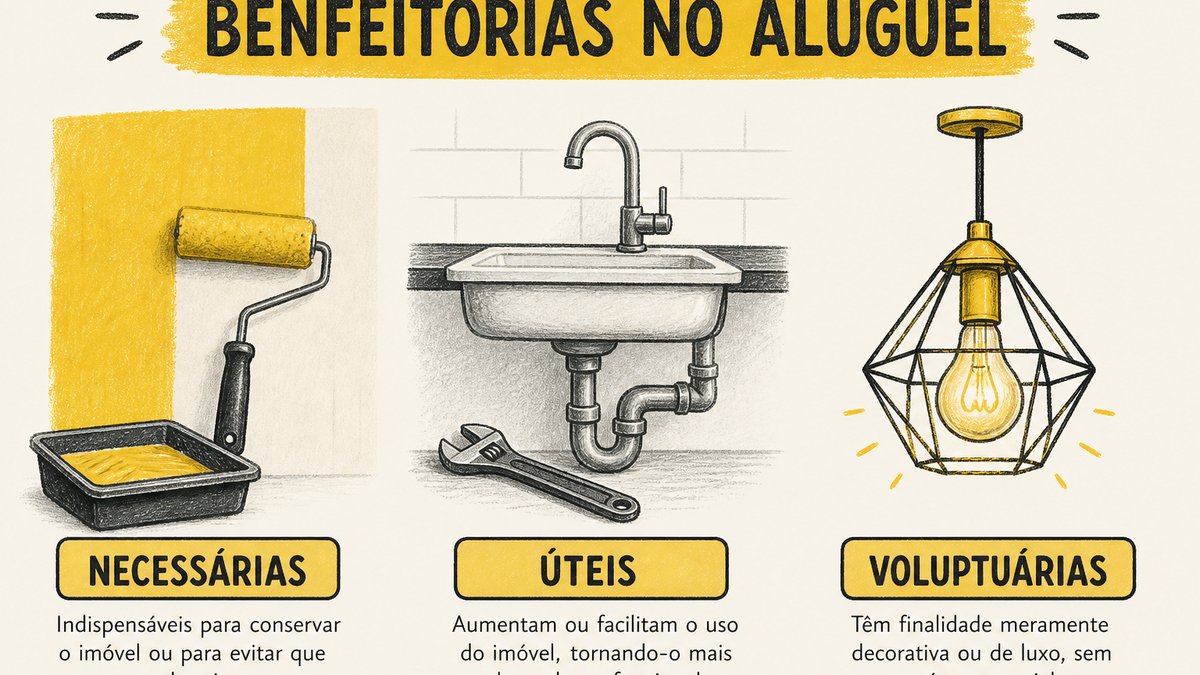 Reforma em apartamento alugado e discussão de indenização por benfeitorias