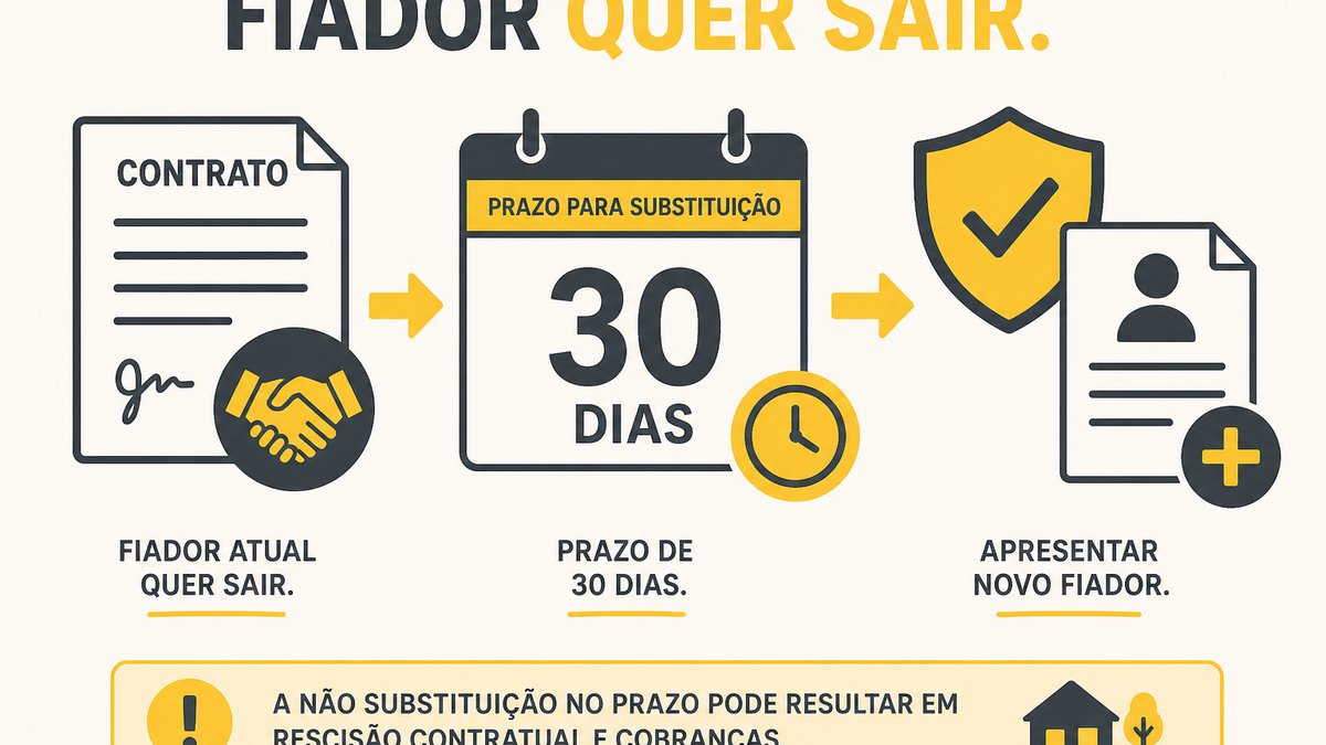 Contrato de locação com cláusula de fiança e prazos de exoneração do fiador
