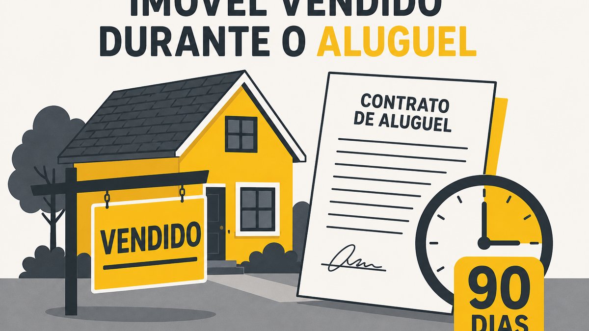 Notificação do adquirente para desocupação em 90 dias após venda do imóvel alugado